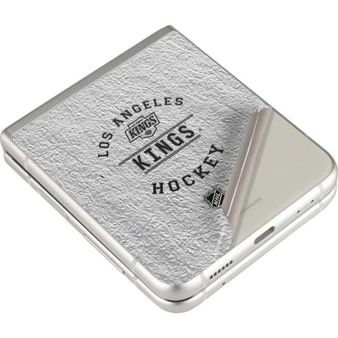 NHL Los Angeles Kings Black Text Galaxy Z Flip3 5G Skin